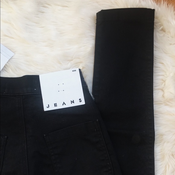 American Apparel Black Easy Jeans XXS - Picture 6 of 8